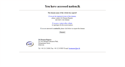 Desktop Screenshot of nation.lk