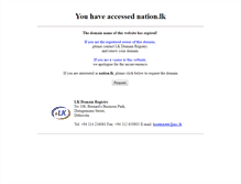 Tablet Screenshot of nation.lk